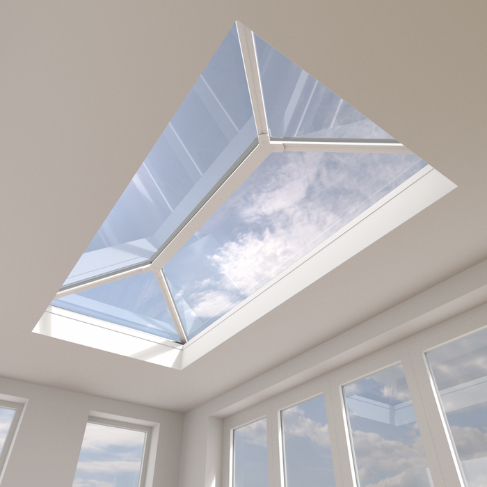 Stratus Aluminium Roof Lantern – Blue or Clear Glass - Contemporary Design