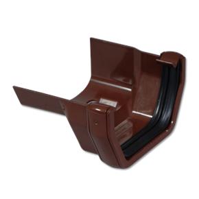 Square/Cast Iron Ogee LH Gutter Adptr (Brown)