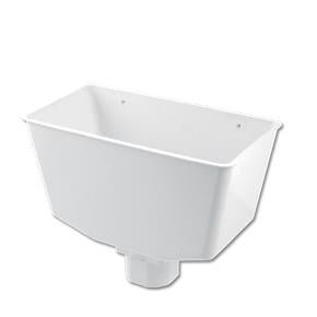 Square/Round Downpipe Hopper Head (White)