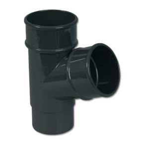 Round Downpipe Branch 112° Anthracite Grey