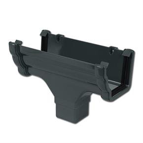 Ogee Gutter Run Outlet (Anthracite)