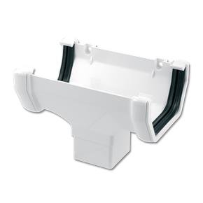 Square Gutter Run Outlet (White)