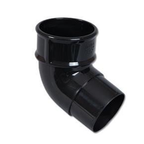 Round Downpipe Offset Bend 112 Deg (Black)