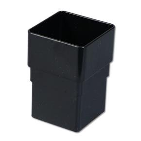 Square Downpipe Socket (Black)