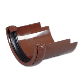 Half-Round/Cast Iron Half-Round Gutter Adptr (Brown)