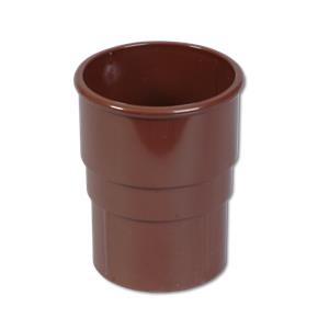 Round Downpipe Socket (Brown)