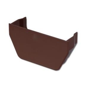 Square Gutter Stop End Int (Brown)