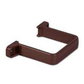 Square Downpipe Clip Flush (Brown)