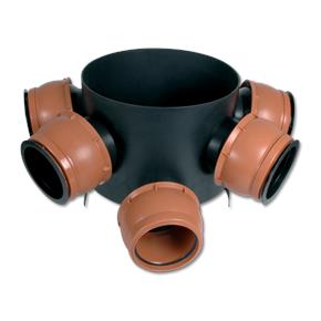 Underground 270mm Deep Multi Inlet Chamber Base (Allows 0-20 of Movement)