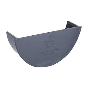Anthracite Grey Half Round Internal Stop End