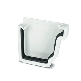 White Klassic Ogee External Stop End L/H