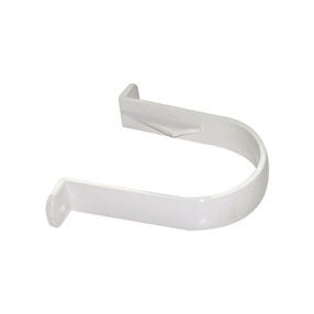 White 68mm Round Downpipe Clip
