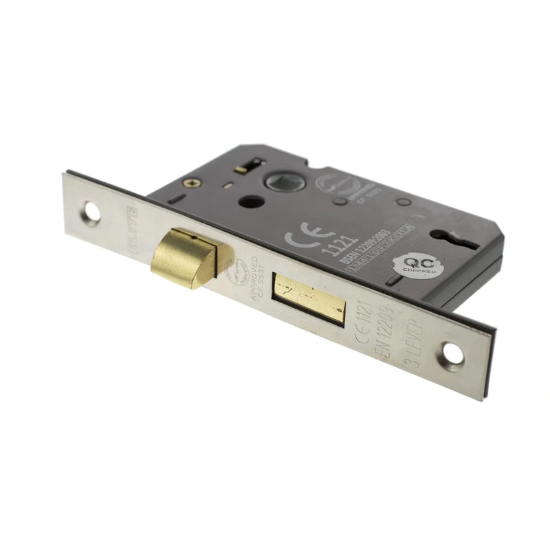3 Lever Nickel Mortice Sashlock