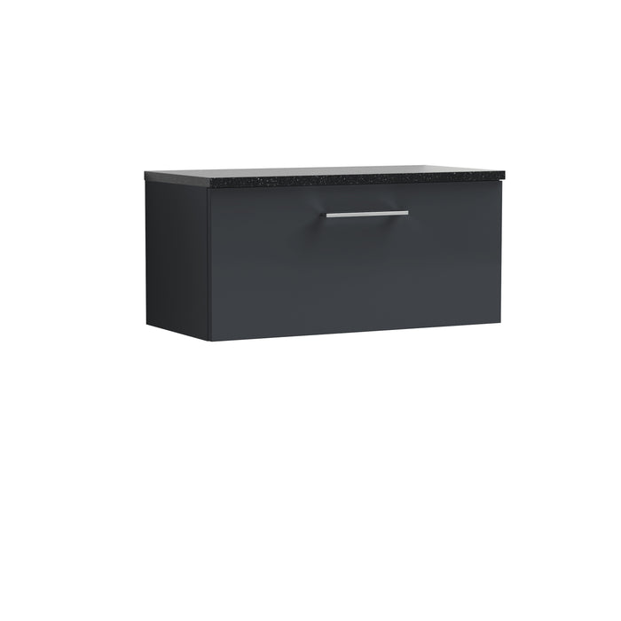 800mm Wall Hung 1 Drawer Vanity & Laminate Top