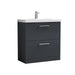 800mm Floor Standing 2 Drawer Vanity & Basin 3
