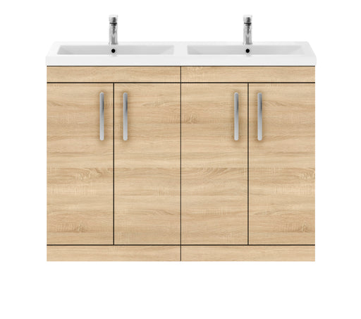 1200mm Floor Standing Cabinet With Double Ceramic Basin