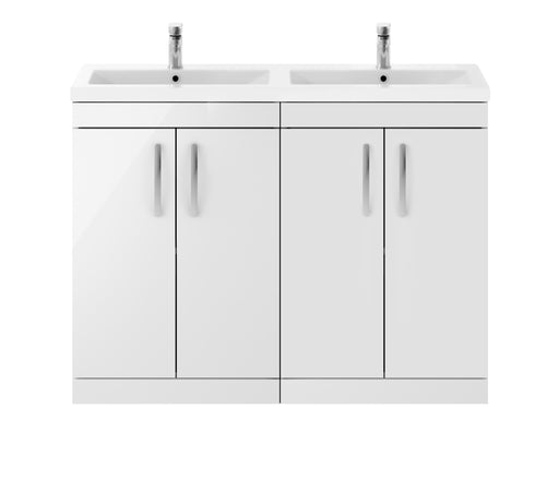 1200mm Floor Standing Cabinet With Double Ceramic Basin