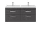1200mm Wall Hung Cabinet With Double Basin