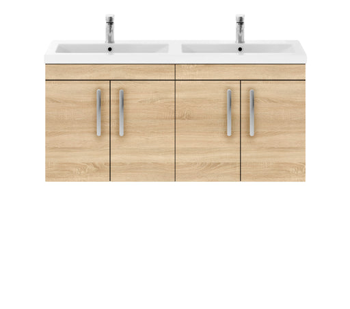 1200mm Wall Hung Cabinet With Double Ceramic Basin