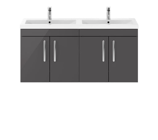 1200mm Wall Hung Cabinet With Double Ceramic Basin