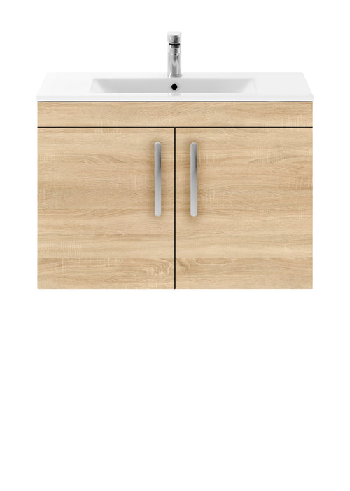800mm Wall Hung Cabinet With Basin 2