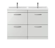 1200mm Floor Standing Cabinet With Double Basin