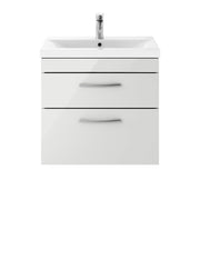 600mm Wall Hung Cabinet With Basin 1