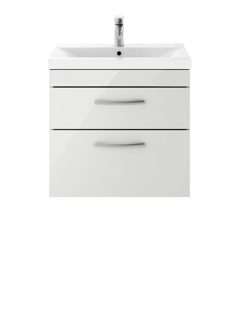 600mm Wall Hung Cabinet With Basin 1