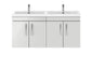 1200mm Wall Hung Cabinet With Double Basin