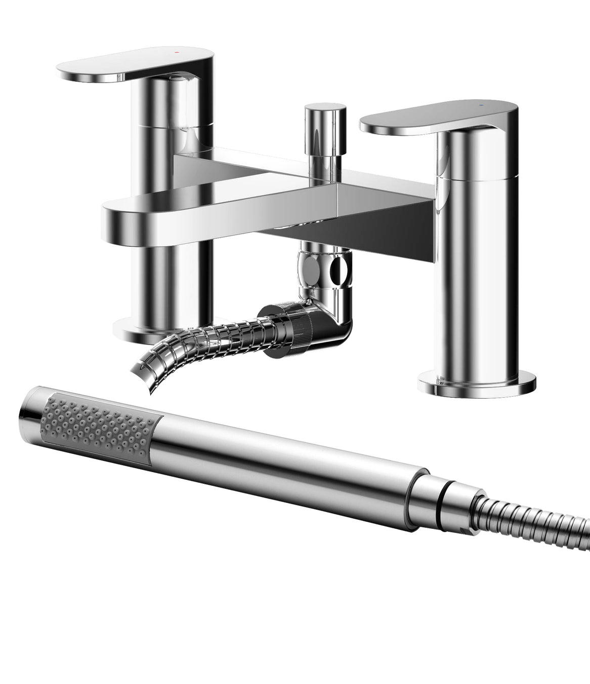 Deck Mounted Bath Shower Mixer With Kit