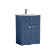 600mm Floor Standing 2-Door/Drawer Vanity Unit & Basin 4