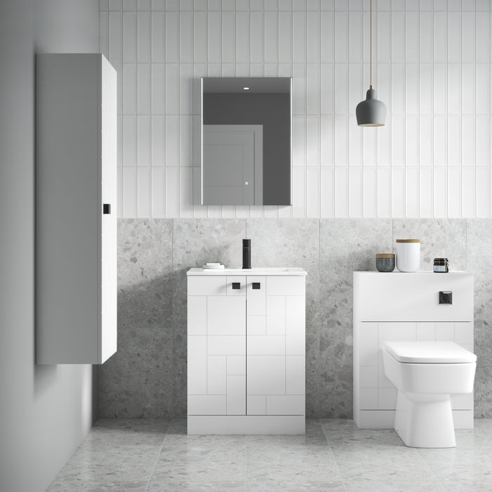500mm Floor Standing 2-Door Vanity Unit & Basin 1