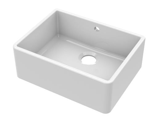 Butler Sink with Central Waste and Overflow 595x450x220