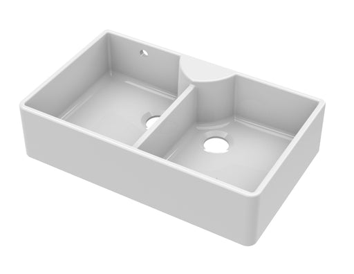 Butler Sink with Stepped Weir and Overflow 895x550x220