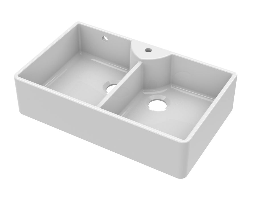 Butler Sink with Stepped Weir, Tap hole and Overflow 895x550x220
