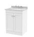 600mm Floor Standing 2 Door Vanity & Marble Top 3TH