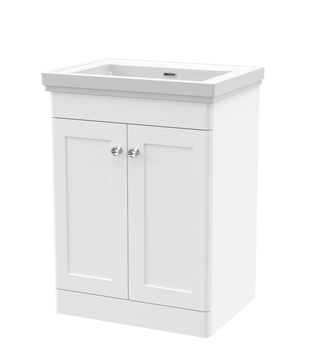 600mm Floor Standing 2 Door Vanity & Basin 0TH
