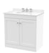 800mm Floor Standing 2 Door Vanity & Marble Top 3TH