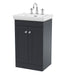 500mm Floor Standing 2-Door Vanity & Basin 3TH