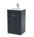 500mm Floor Standing 2 Door Vanity & Basin 2