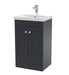 500mm Floor Standing 2 Door Vanity & Basin 3