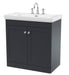 800mm Floor Standing 2-Door Vanity & Basin 3TH