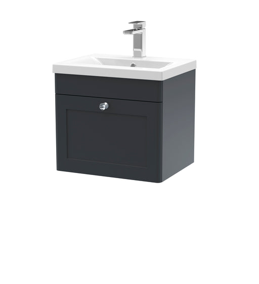 500mm Wall Hung 1 Drawer Vanity & Basin 1