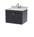 600mm Wall Hung 1 Drawer Vanity & Marble Top 1TH