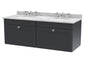 1200mm Wall Hung 2 Drawer Vanity & Marble Top