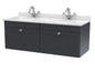 1200mm Wall Hung 2 Drawer Vanity & Marble Top