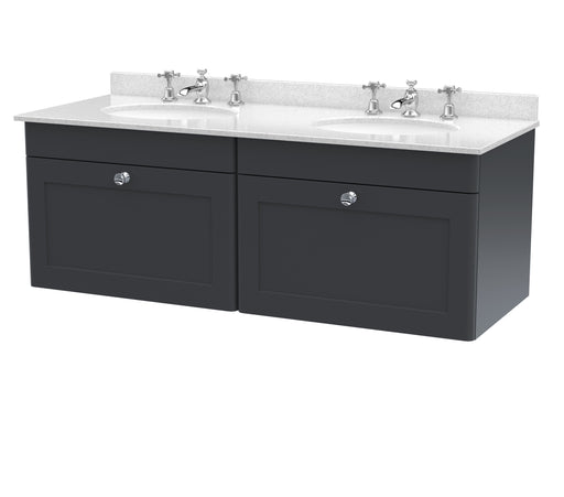 1200mm Wall Hung 2 Drawer Vanity & Marble Top