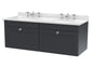 1200mm Wall Hung 2 Drawer Vanity & Marble Top
