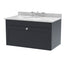 800mm Wall Hung 1 Drawer Vanity & Marble Top 3TH