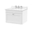 600mm Wall Hung 1 Drawer Vanity & Marble Top 3TH